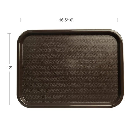 Khay Nhựa Căng Tin Carlisle 41.4 cm x 30.5 cm Nâu Sô Cô La (CT121669)