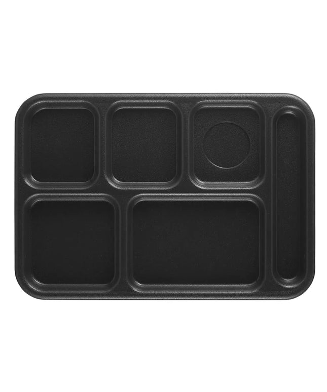 Khay Nhựa Chữ Nhật Cambro 10146CW110 6 Ngăn 25.4 x 36.8 cm Đen