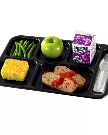 Khay Nhựa Chữ Nhật Cambro 10146CW110 6 Ngăn 25.4 x 36.8 cm Đen
