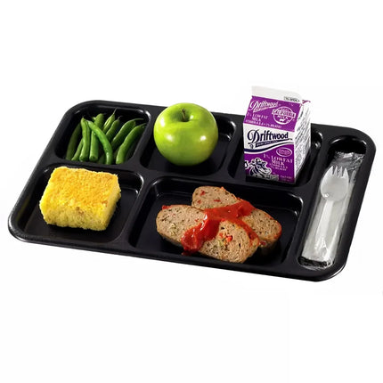 Khay Nhựa Chữ Nhật Cambro 10146CW110 6 Ngăn 25.4 x 36.8 cm Đen