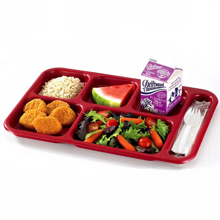 Khay Nhựa Chữ Nhật Cambro 10146CW119 6 Ngăn 25.4 x 36.8 cm Xanh Sherwood