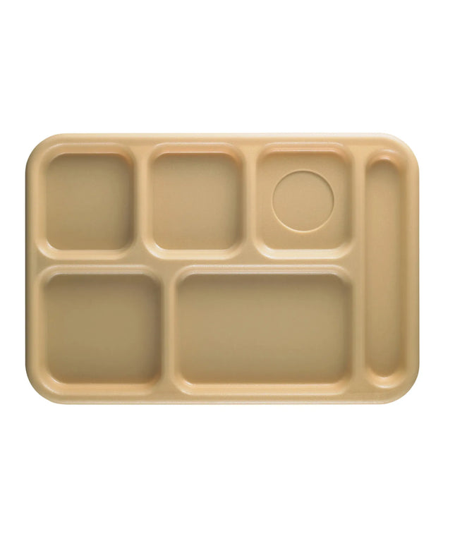 Khay Nhựa Chữ Nhật Cambro 10146CW133 6 Ngăn 25.4 x 36.8 cm Be