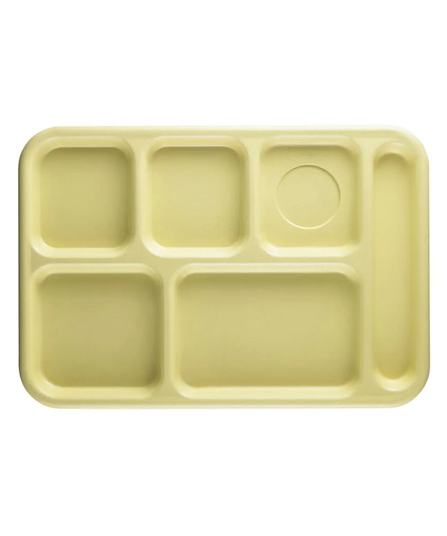 Khay Nhựa Chữ Nhật Cambro 10146CW145 6 Ngăn 25.4 x 36.8 cm Vàng