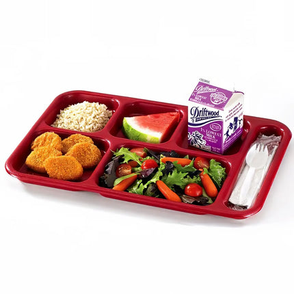 Khay Nhựa Chữ Nhật Cambro 10146CW145 6 Ngăn 25.4 x 36.8 cm Vàng