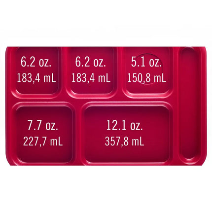 Khay Nhựa Chữ Nhật Cambro 10146CW145 6 Ngăn 25.4 x 36.8 cm Vàng