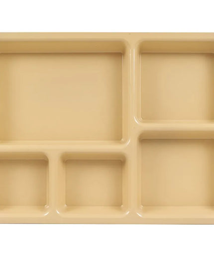 Khay Nhựa Chữ Nhật Cambro 1411CP161 5 Ngăn 36.5 x 26.8 cm Màu Tan