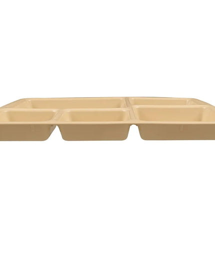 Khay Nhựa Chữ Nhật Cambro 1411CP161 5 Ngăn 36.5 x 26.8 cm Màu Tan