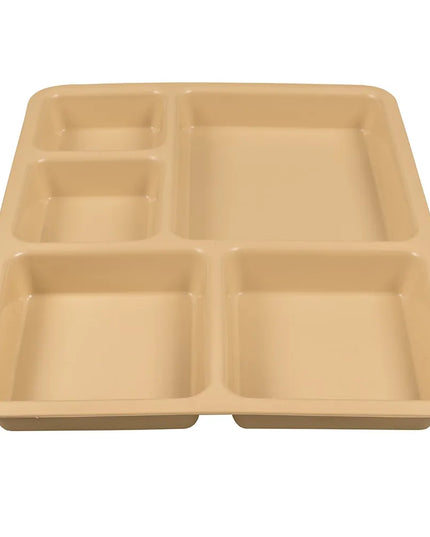 Khay Nhựa Chữ Nhật Cambro 1411CP161 5 Ngăn 36.5 x 26.8 cm Màu Tan
