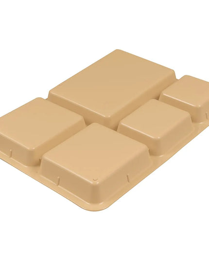 Khay Nhựa Chữ Nhật Cambro 1411CP161 5 Ngăn 36.5 x 26.8 cm Màu Tan