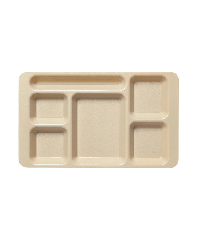 Khay Nhựa Chữ Nhật Cambro 1596CW133 6 Ngăn 22.9 x 38.1 cm Be