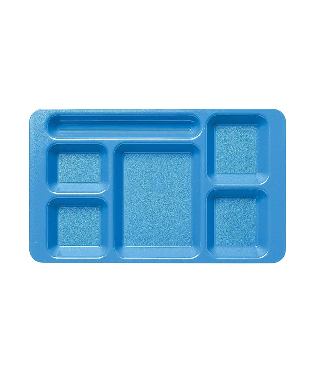 Khay Nhựa Chữ Nhật Cambro 1596CW168 6 Ngăn 22.9 x 38.1 cm Xanh Dương