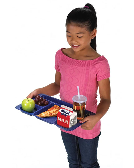 Khay Nhựa Chữ Nhật Cambro 1596CW186 6 Ngăn 22.9 x 38.1 cm Xanh Navy