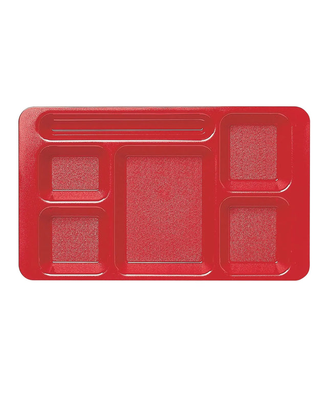 Khay Nhựa Chữ Nhật Cambro 1596CW404 6 Ngăn 22.9 x 38.1 cm Đỏ