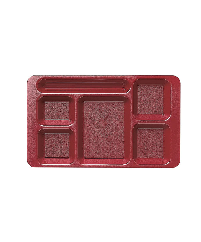 Khay Nhựa Chữ Nhật Cambro 1596CW416 6 Ngăn 22.9 x 38.1 cm Đỏ Cranberry