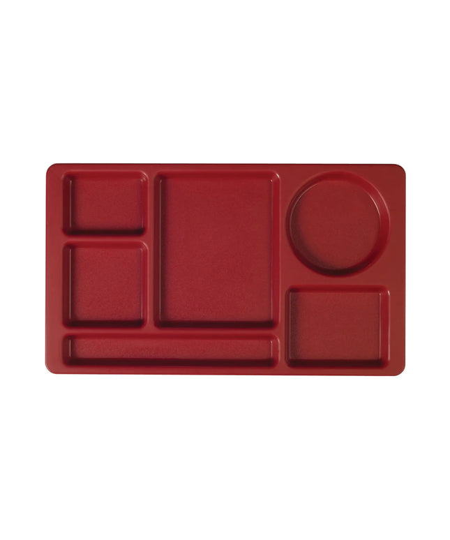 Khay Nhựa Chữ Nhật Cambro 915CP416 6 Ngăn 22.2 x 38.1 cm Màu Cranberry