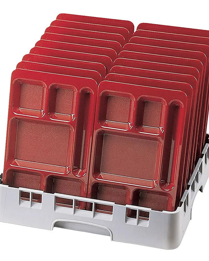 Khay Nhựa Chữ Nhật Cambro 915CW-110 6 Ngăn 22.2 x 38.1 cm Đen