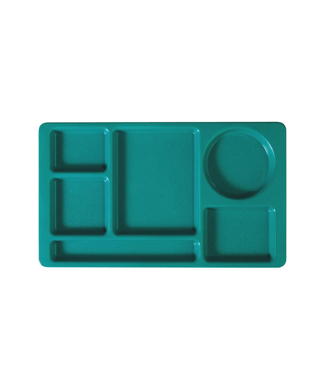 Khay Nhựa Chữ Nhật Cambro 915CW414 6 Ngăn 22.2 x 38.1 cm Xanh Ngọc