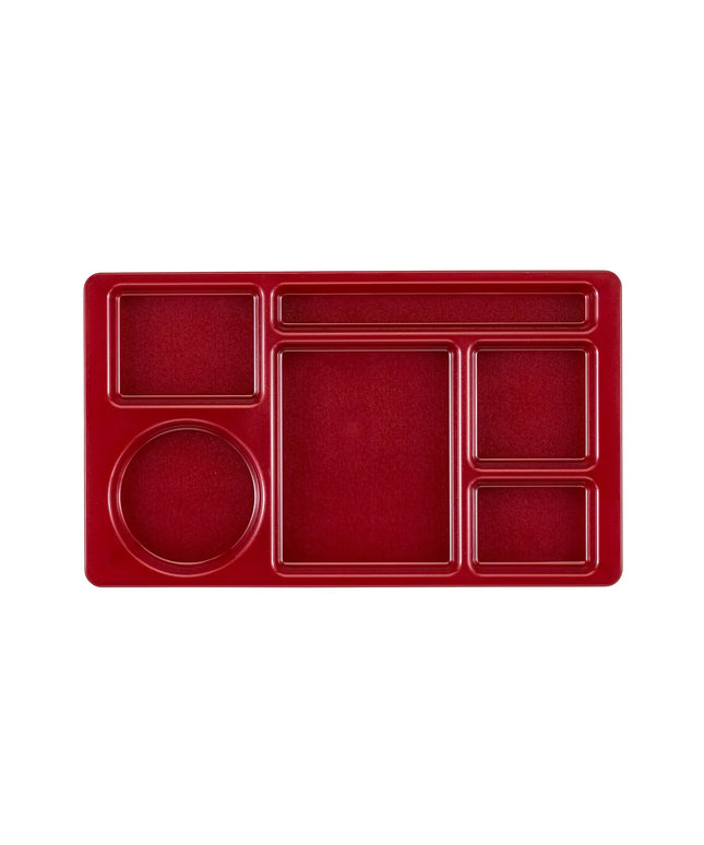 Khay Nhựa Chữ Nhật Cambro 915CW416 6 Ngăn 22.2 x 38.1 cm Đỏ Cranberry