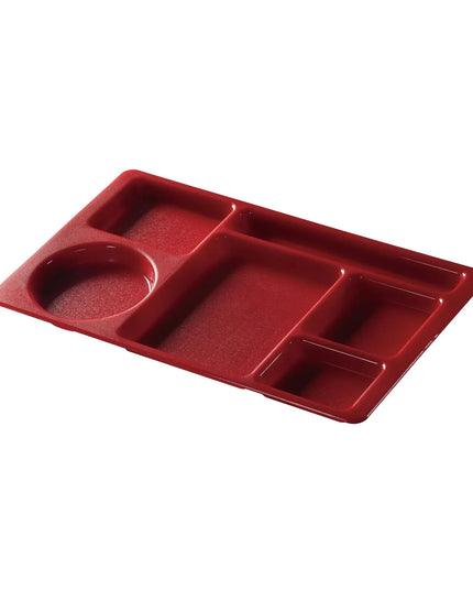 Khay Nhựa Chữ Nhật Cambro 915CW416 6 Ngăn 22.2 x 38.1 cm Đỏ Cranberry