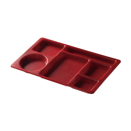 Khay Nhựa Chữ Nhật Cambro 915CW416 6 Ngăn 22.2 x 38.1 cm Đỏ Cranberry