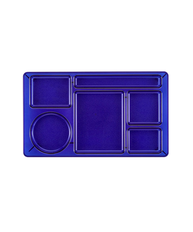 Khay Nhựa Chữ Nhật Cambro 915CW431 6 Ngăn 22.2 x 38.1 cm Xanh Trong Suốt