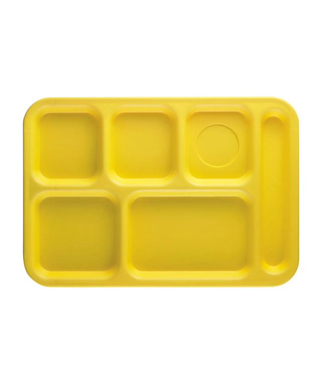 Khay Nhựa Chữ Nhật Cambro PS1014145 6 Ngăn 25.4 x 36.8 cm Màu Vàng