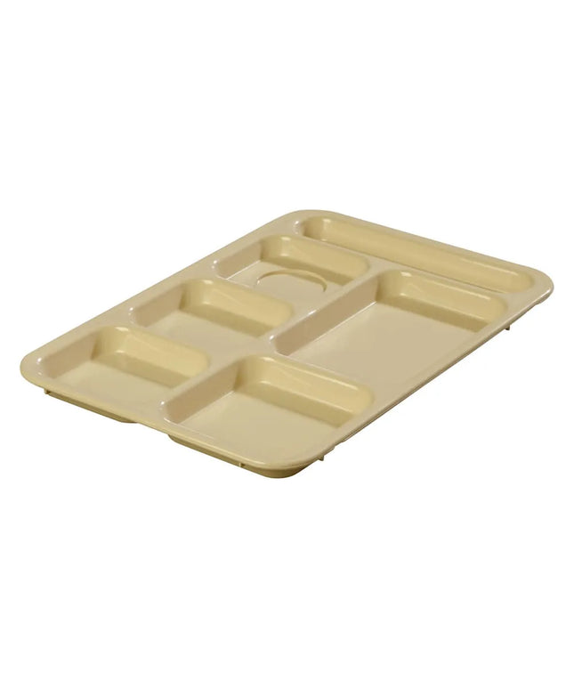Khay Nhựa Chữ Nhật Carlisle 614R25 6 Ngăn 36.5 x 25.4 cm Vàng Tan