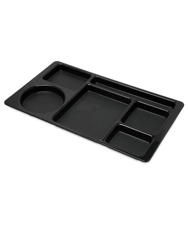 Khay Nhựa Chữ Nhật Carlisle 61503 6 Ngăn 38.1 x 22.2 cm Đen