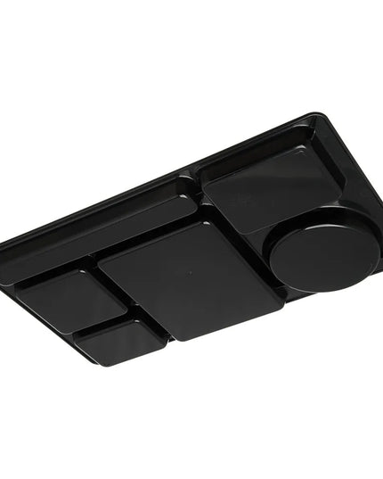 Khay Nhựa Chữ Nhật Carlisle 61503 6 Ngăn 38.1 x 22.2 cm Đen