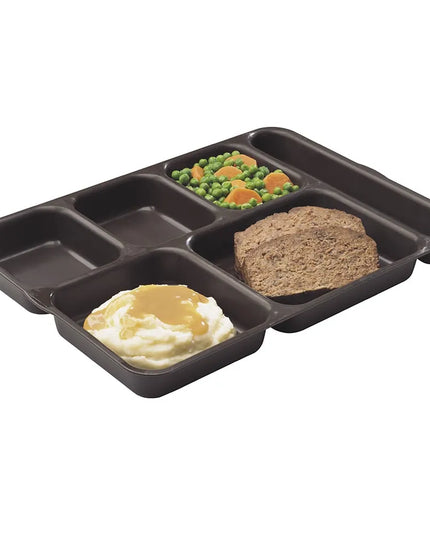 Khay Nhựa Chữ Nhật Chia 6 Ngăn Cambro 10146DCP167 25.2 cm x 35.4 cm Màu Nâu