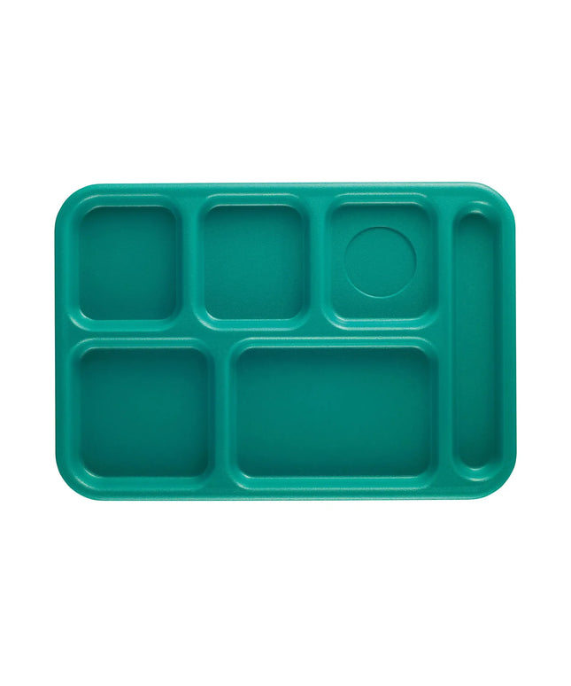 Khay Nhựa Chữ Nhật Chia 6 Ngăn Cambro BCT1014414 25.4 cm x 36.8 cm Màu Xanh Mòng Két