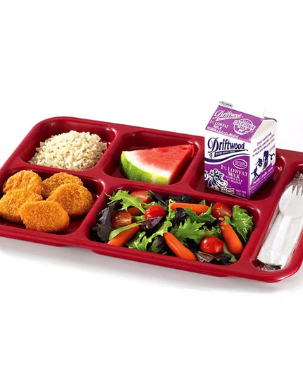 Khay Nhựa Chữ Nhật Chia 6 Ngăn Cambro BCT1014414 25.4 cm x 36.8 cm Màu Xanh Mòng Két