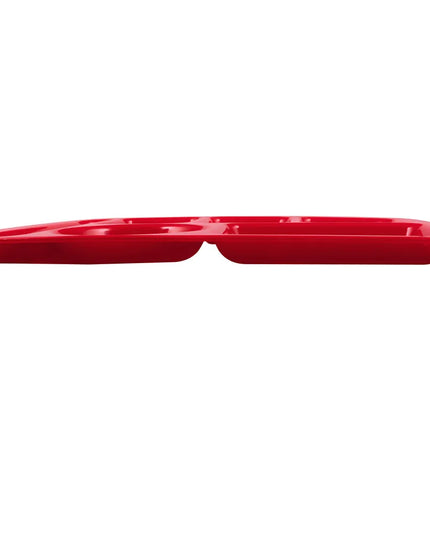 Khay Nhựa Chữ Nhật Chia 6 Ngăn Carlisle P61405 35.2 cm x 25.4 cm Màu Đỏ