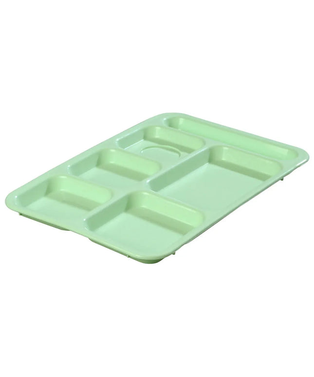 Khay Nhựa Chữ Nhật Chia 6 Ngăn Carlisle P614R09 36.5 cm x 25.4 cm Màu Xanh Lá