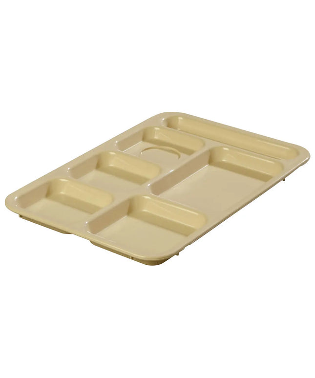 Khay Nhựa Chữ Nhật Chia 6 Ngăn Carlisle P614R25 36.5 cm x 25.4 cm Màu Tan