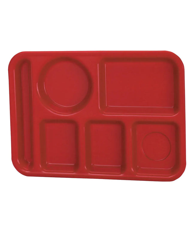Khay Nhựa Chữ Nhật Chia 6 Ngăn Vollrath 2614-02 34.9 cm x 24.8 cm Màu Đỏ