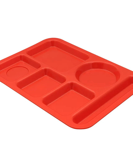 Khay Nhựa Chữ Nhật GET TR-152-RO 6 Ngăn 36.5 x 25.1 cm Màu Rio Orange