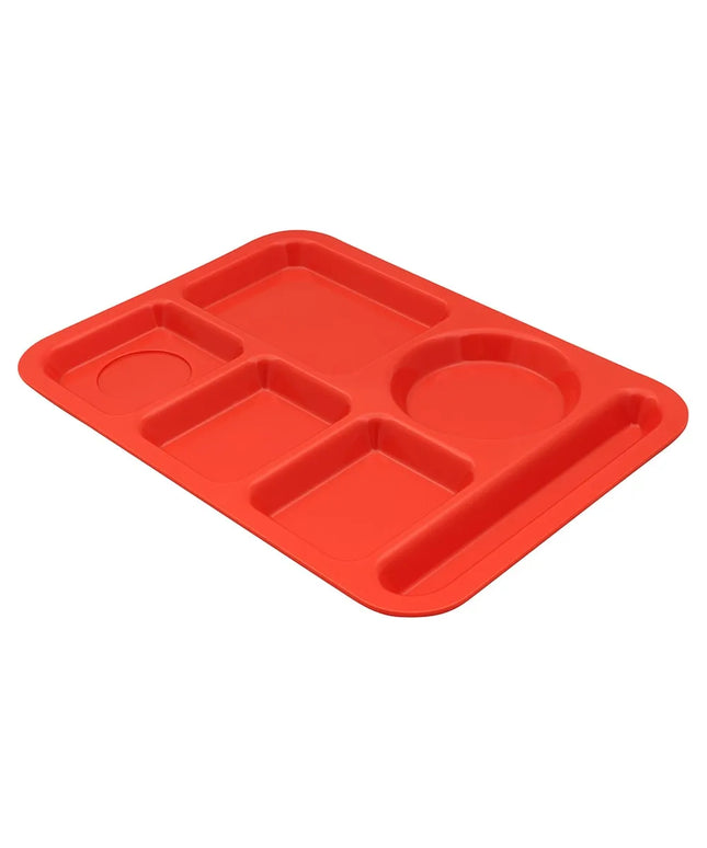 Khay Nhựa Chữ Nhật GET TR-152-RO 6 Ngăn 36.5 x 25.1 cm Màu Rio Orange