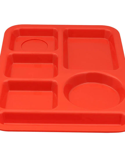 Khay Nhựa Chữ Nhật GET TR-152-RO 6 Ngăn 36.5 x 25.1 cm Màu Rio Orange