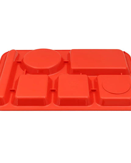Khay Nhựa Chữ Nhật GET TR-152-RO 6 Ngăn 36.5 x 25.1 cm Màu Rio Orange