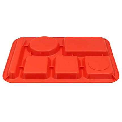 Khay Nhựa Chữ Nhật GET TR-152-RO 6 Ngăn 36.5 x 25.1 cm Màu Rio Orange