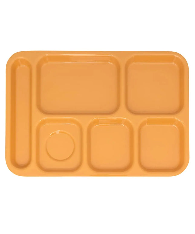Khay Nhựa Chữ Nhật GET TR-152-TY 6 Ngăn 36.5 x 25.1 cm Màu Tropical Yellow
