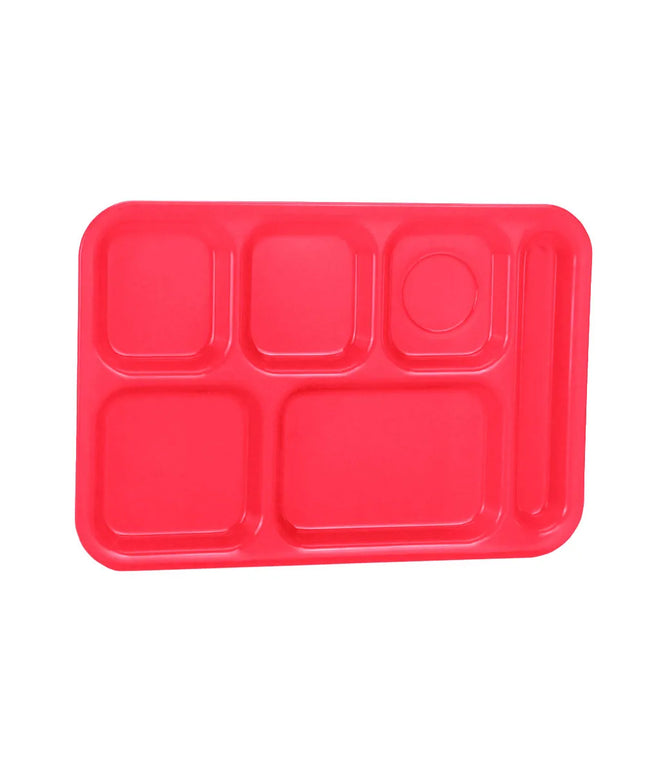 Khay Nhựa Chữ Nhật Vollrath 2015-02 6 Ngăn 37.5 x 25.1 cm Đỏ