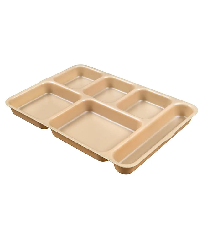 Khay Nhựa Hình Chữ Nhật Cambro 10146DCW133 6 Ngăn 25.4 x 36 cm Màu Be