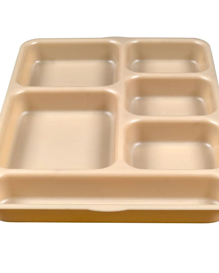 Khay Nhựa Hình Chữ Nhật Cambro 10146DCW133 6 Ngăn 25.4 x 36 cm Màu Be