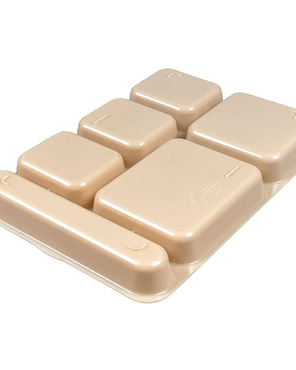Khay Nhựa Hình Chữ Nhật Cambro 10146DCW133 6 Ngăn 25.4 x 36 cm Màu Be
