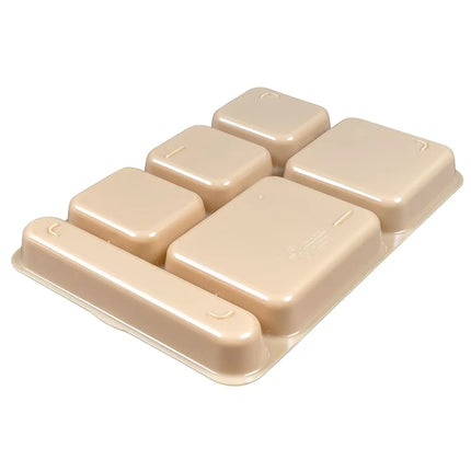 Khay Nhựa Hình Chữ Nhật Cambro 10146DCW133 6 Ngăn 25.4 x 36 cm Màu Be