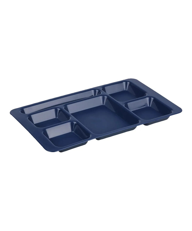 Khay Nhựa Hình Chữ Nhật Cambro 1596CP186 6 Ngăn, 22.9 x 38.1 cm, Xanh Navy