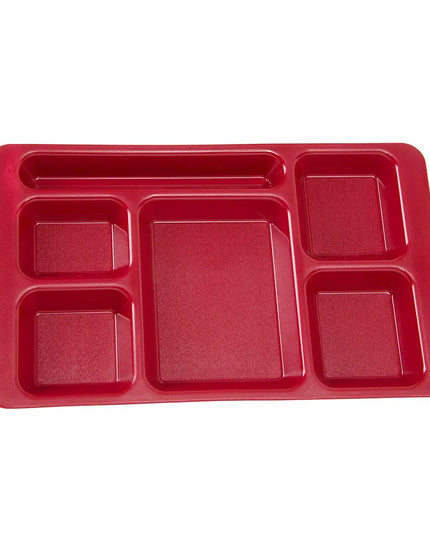 Khay Nhựa Hình Chữ Nhật Cambro 1596CP416 6 Ngăn, 22.9 x 38.1 cm, Đỏ Cranberry