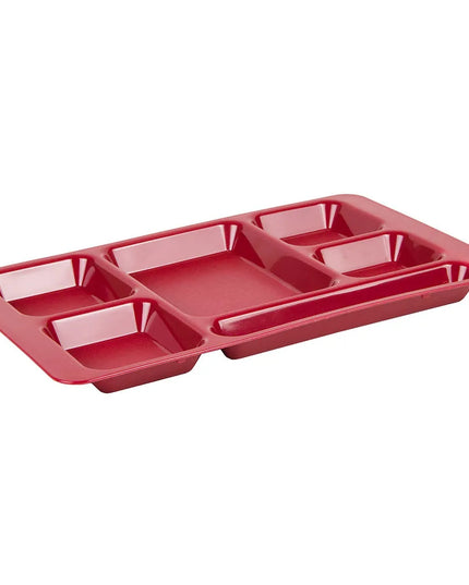 Khay Nhựa Hình Chữ Nhật Cambro 1596CP416 6 Ngăn, 22.9 x 38.1 cm, Đỏ Cranberry